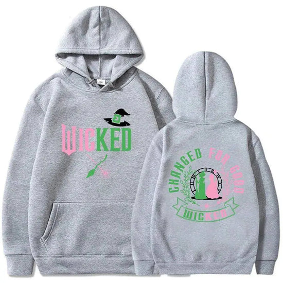 Changed for Good Wicked Fantasy Movies Hoodies Graphic Clothes Women Men Hooded Winter Sweatshirts Moletom Casual Female Hoodie SS69