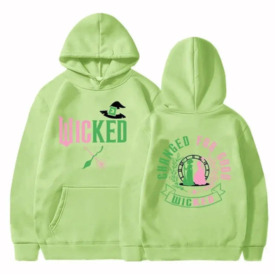 Changed for Good Wicked Fantasy Movies Hoodies Graphic Clothes Women Men Hooded Winter Sweatshirts Moletom Casual Female Hoodie SS69 19.69 light-green / XS