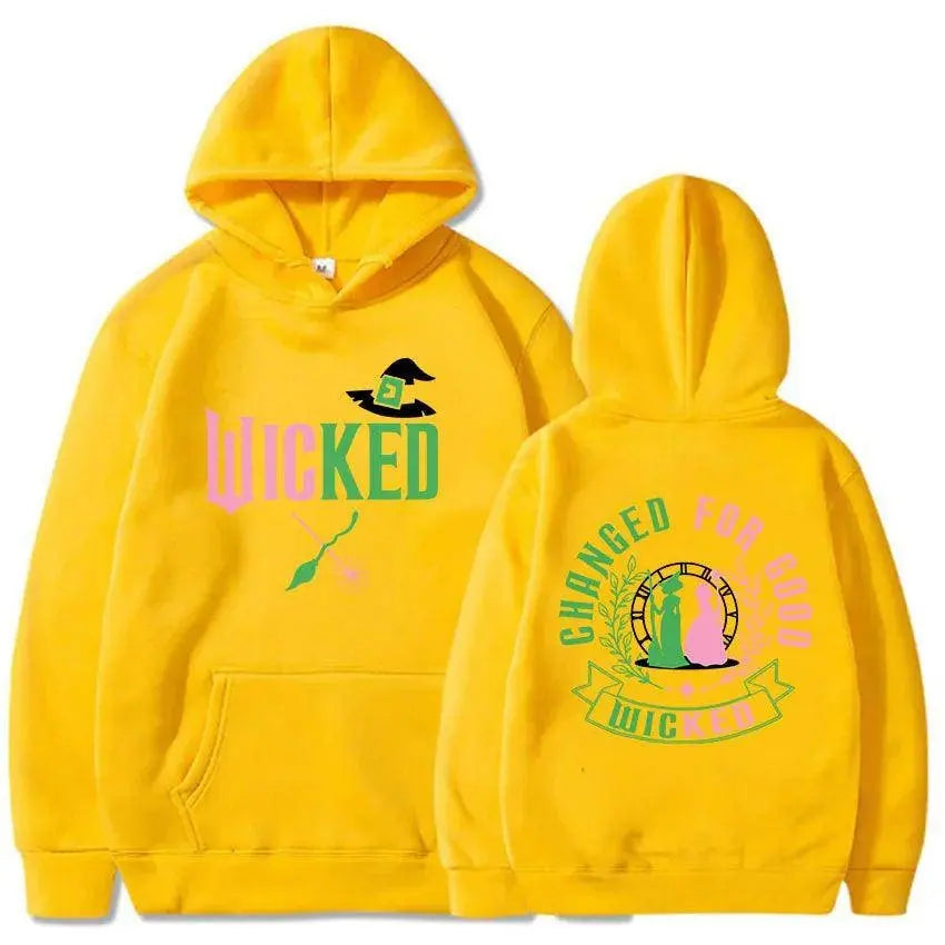 Changed for Good Wicked Fantasy Movies Hoodies Graphic Clothes Women Men Hooded Winter Sweatshirts Moletom Casual Female Hoodie SS69 21.69 yellow / XXL