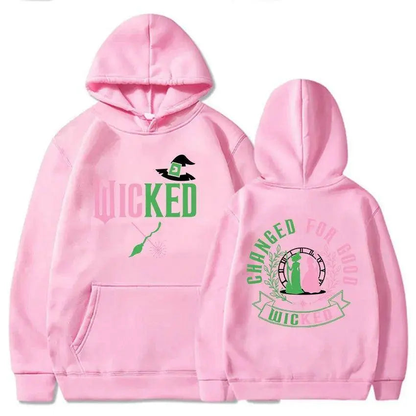 Changed for Good Wicked Fantasy Movies Hoodies Graphic Clothes Women Men Hooded Winter Sweatshirts Moletom Casual Female Hoodie SS69 21.69 pink / XXL