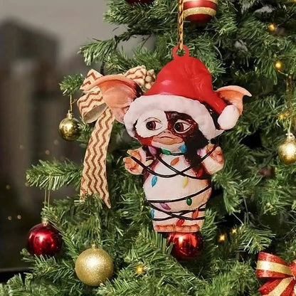 Charming Acrylic Elf Christmas Tree Ornament - Perfect for Holiday & New Year Celebrations, No Power Needed - SS69