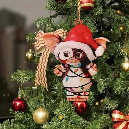 Charming Acrylic Elf Christmas Tree Ornament - Perfect for Holiday & New Year Celebrations, No Power Needed - SS69