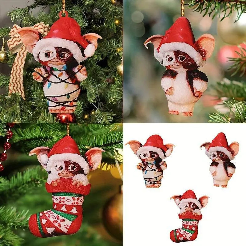 Charming Acrylic Elf Christmas Tree Ornament - Perfect for Holiday & New Year Celebrations, No Power Needed SS69