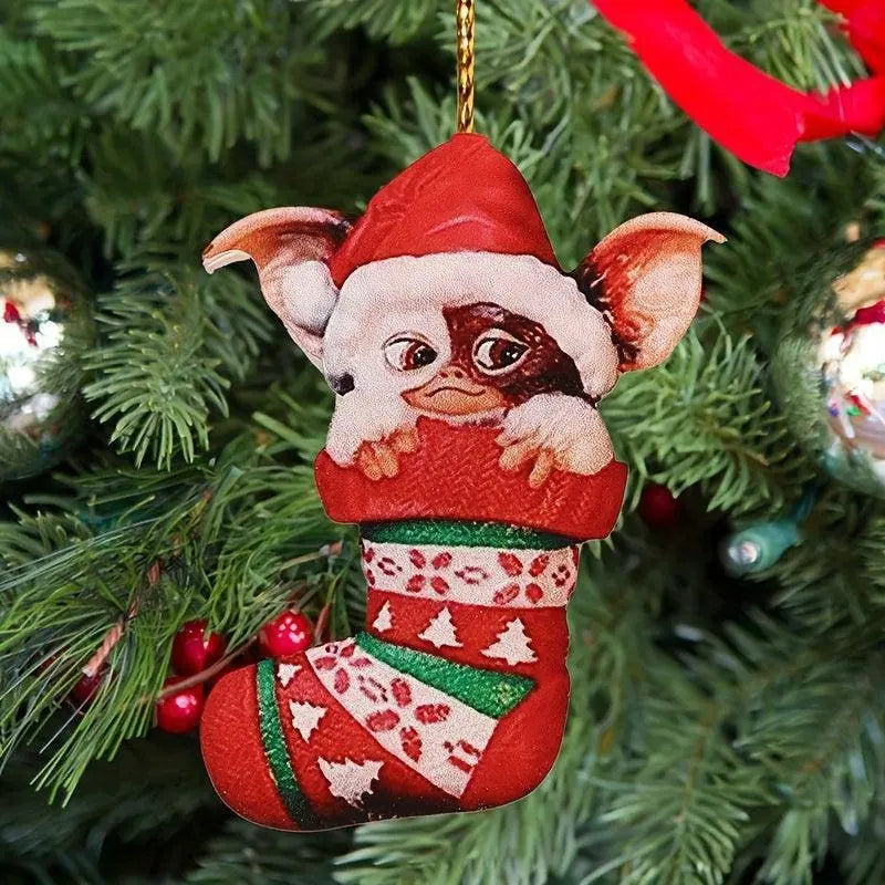 Charming Acrylic Elf Christmas Tree Ornament - Perfect for Holiday & New Year Celebrations, No Power Needed SS69