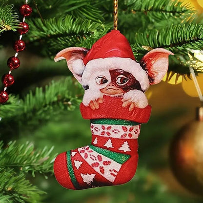 Charming Acrylic Elf Christmas Tree Ornament - Perfect for Holiday & New Year Celebrations, No Power Needed SS69