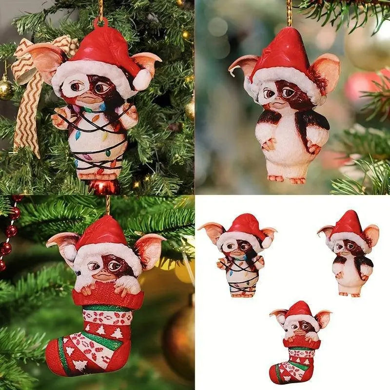 Charming Acrylic Elf Christmas Tree Ornament - Perfect for Holiday & New Year Celebrations, No Power Needed SS69 7.69 3-pack / One size fits all