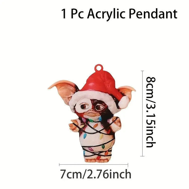 Charming Acrylic Elf Christmas Tree Ornament - Perfect for Holiday & New Year Celebrations, No Power Needed SS69 5.69 Lantern / One size fits all