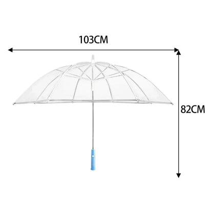 Colorful Led Light Umbrella With Flashlight Creative Long Handle Transparent Straight Handle Flashlight Umbrella Romantic Gift SS69