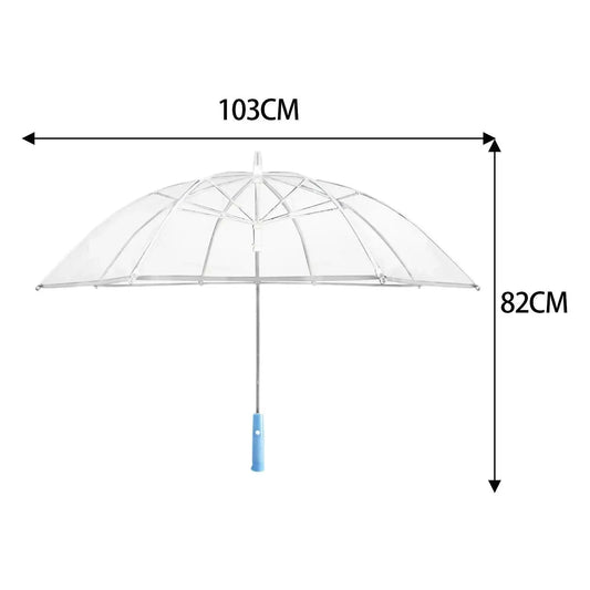 Colorful Led Light Umbrella With Flashlight Creative Long Handle Transparent Straight Handle Flashlight Umbrella Romantic Gift SS69