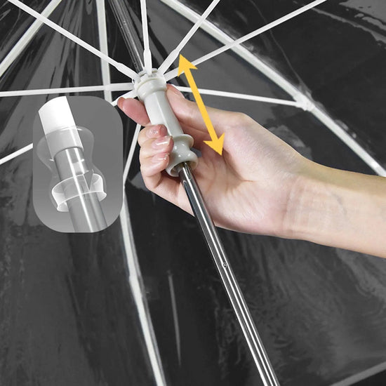 Colorful Led Light Umbrella With Flashlight Creative Long Handle Transparent Straight Handle Flashlight Umbrella Romantic Gift SS69