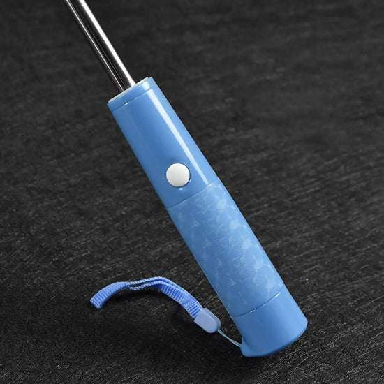 Colorful Led Light Umbrella With Flashlight Creative Long Handle Transparent Straight Handle Flashlight Umbrella Romantic Gift SS69