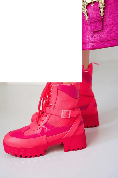 Combat Ankle Boots (Hot Rod) - SS69