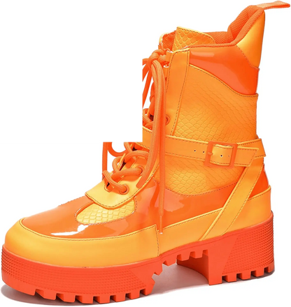 Combat Ankle Boots (Hot Rod) - SS69