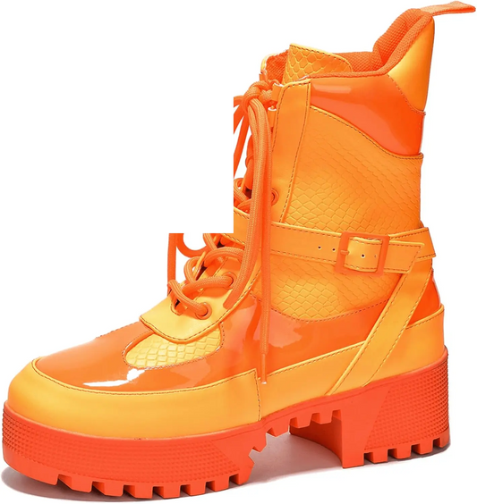 Combat Ankle Boots (Hot Rod) - SS69