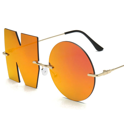 Cool Hip Hop Punk Exquisite Y2K Decorative Fashion Glasses Funny NO Design Lens, For Men Women Halloween Christmas Birthday Party Supplies Photo Props SS69