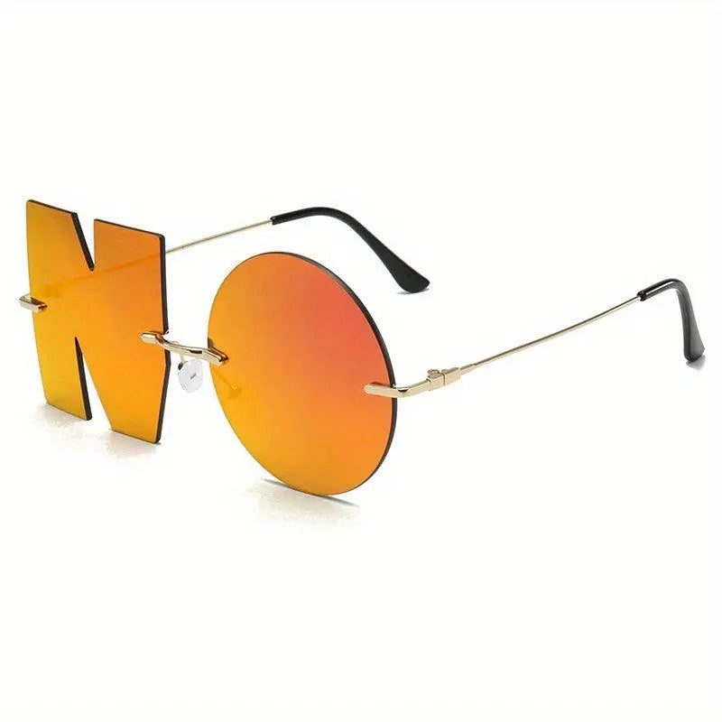 Cool Hip Hop Punk Exquisite Y2K Decorative Fashion Glasses Funny NO Design Lens, For Men Women Halloween Christmas Birthday Party Supplies Photo Props SS69