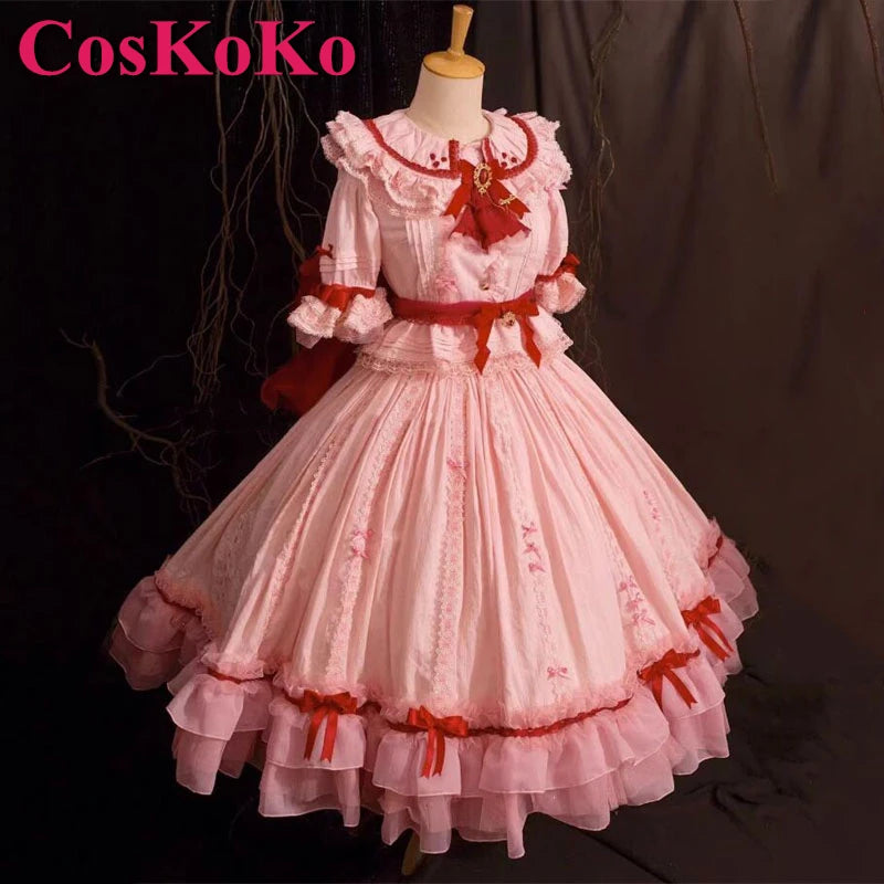 CosKoKo Remilia Scarlet Cosplay Anime Game Touhou Project Costume Sweet Nifty Formal Dress Halloween Carnival Role Play Clothing SS69