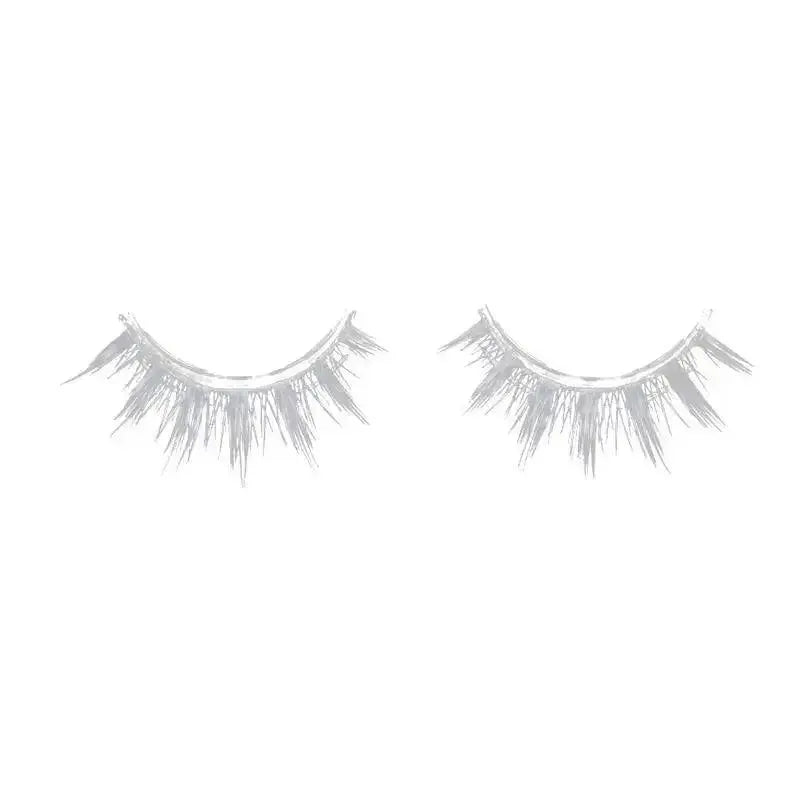 Cosplay Makeup Natural Looking Clear Root White Long Thick Cross False Eyelashes - SS69