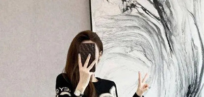 Cover Up Midi Woman Knitted Dress A Line Crochet Dresses for Women Knee Length Black On Sale Clearance Curvy Thic Elegant Luxury SS69