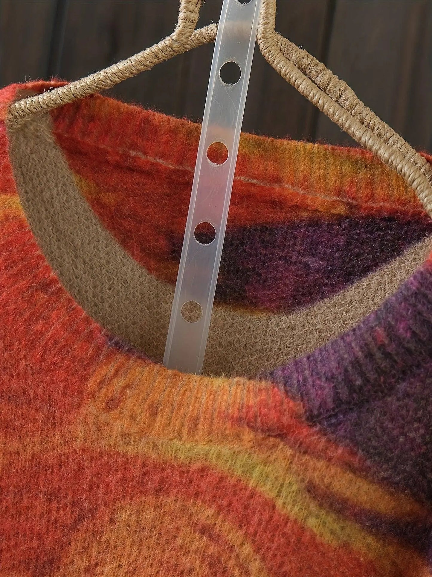 Cozy Plus Size Cartoon Print Knit Sweater - Warm, Stretchy Crew Neck Pullover for Women, Perfect for Fall/Winter SS69