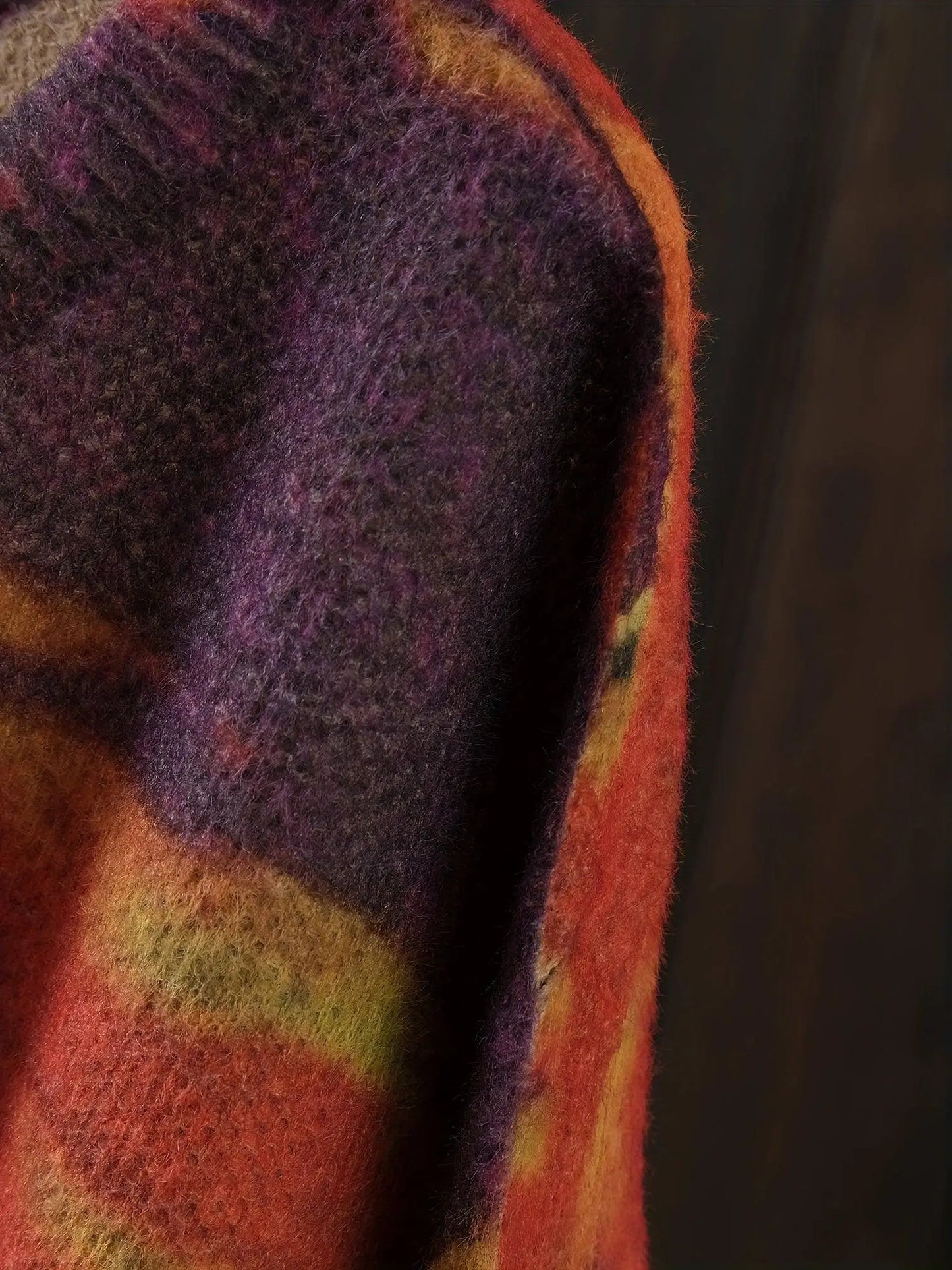 Cozy Plus Size Cartoon Print Knit Sweater - Warm, Stretchy Crew Neck Pullover for Women, Perfect for Fall/Winter SS69