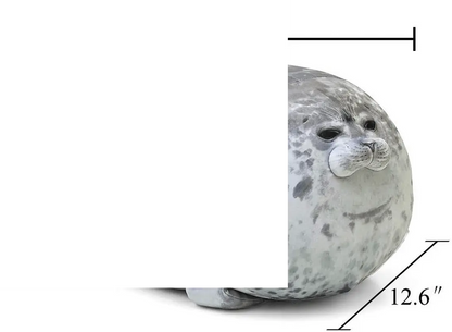 Cuddly Blob Seal Plush Pillow Stuffed Animal Soft Hugging Pillow - SS69