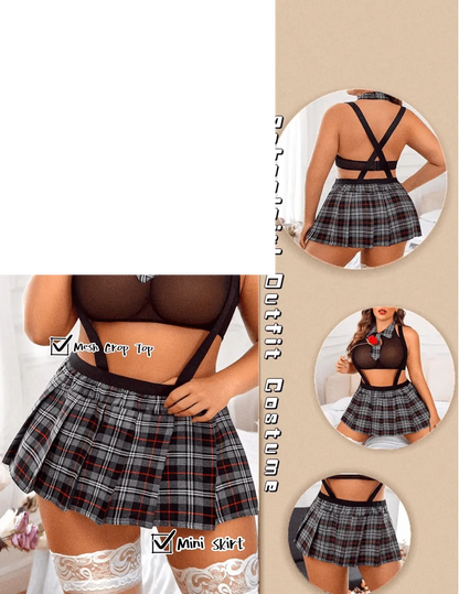 Curvy Schoolgirl Lingerie for Women Sexy  Roleplaying - SS69