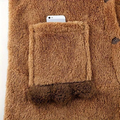 Cute Capybara Plush Fleece Nightdress with Hood - SS69