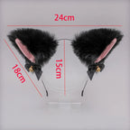 Cute Cat Paw Thigh-High Cosplay Socks with Pink 3D Kitten Claw Fingerless Gloves for Girls and Women. - SS69