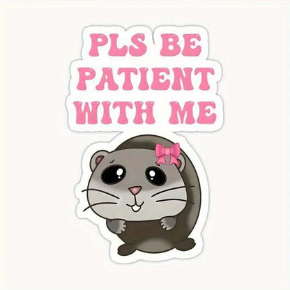 Cute Crying Hamster Acrylic Keychain, Alloy, Cartoon-Themed, Round Ring Clasp, Fashion Accessory For Women, Ideal For Phone Keys & Bag Decoration, Birthday Gift SS69