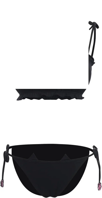 Cute Kawaii Anime Cat Kitten Lingerie Set Micro Bikini - SS69