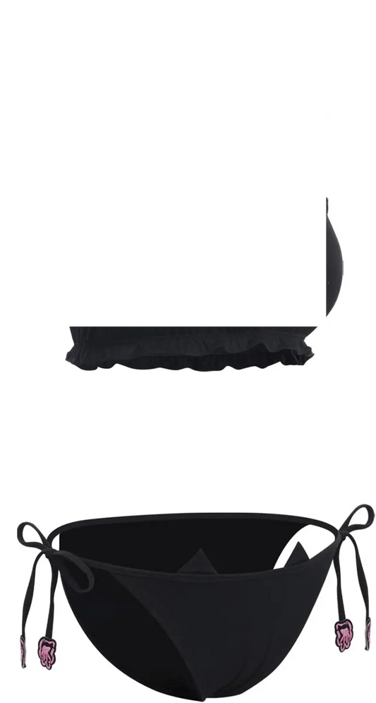 Cute Kawaii Anime Cat Kitten Lingerie Set Micro Bikini - SS69