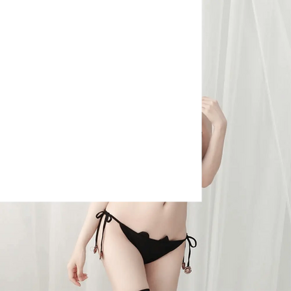 Cute Kawaii Anime Cat Kitten Lingerie Set Micro Bikini - SS69
