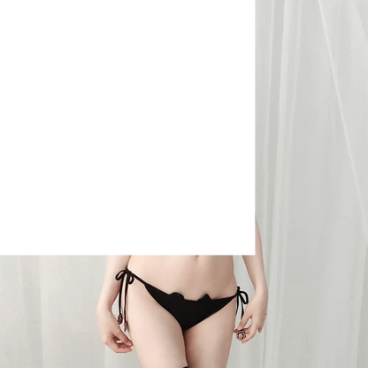 Cute Kawaii Anime Cat Kitten Lingerie Set Micro Bikini - SS69