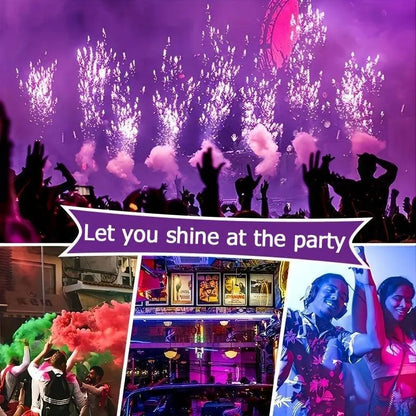 Cyberpunk LED Geometric Glasses with Button Battery Power, Sports Style Photochromatic Lens, Plastic Frame, Hiking Suitable, Fantasy Themed Holiday Decoration Eyewear with Battery Included - SS69