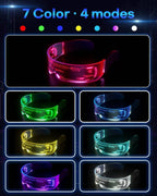 Cyberpunk LED Glasses Party Glow Visor LED Glasses - SS69