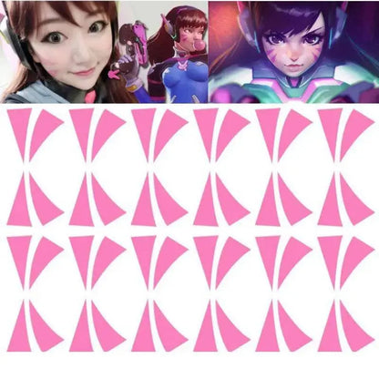 D.va Tattoo for dva Cosplay Costume Transfer Tattoos Props Tattoo Sticker Waterproof Tatoo Women Body Art - SS69