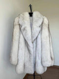 DEAT Fashion Women's Faux Fur Coat Lapel Loose Contrast Color Long Sleeve Pockets Thick Warm Jacket Winter 2025 New Tide 15C738 SS69