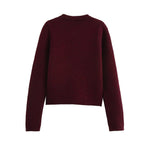 DEEABAE  High Quality Women's Winter Sweater  Button-decorated Pocket Knitwear Sweater Cardigan For Women Korean Popular Clothes SS69