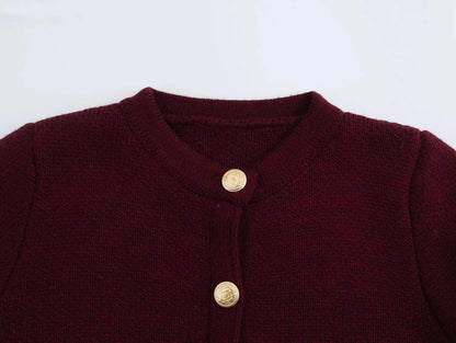 DEEABAE  High Quality Women's Winter Sweater  Button-decorated Pocket Knitwear Sweater Cardigan For Women Korean Popular Clothes SS69