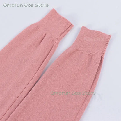 Dandadan Momo Ayase Cosplay Costume Wig Anime School JK Uniform Earrings Pink Sweater Skirt Halloween Party Women Roleplay Sets SS69