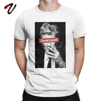David Lynch Tshirt 80s Men's T Shirts Newest Twin Peaks Cotton Short Sleeve Tee Shirt Movie Tops Plus Size Birthday Gift T-Shirt SS69