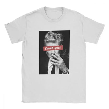 David Lynch Tshirt 80s Men's T Shirts Newest Twin Peaks Cotton Short Sleeve Tee Shirt Movie Tops Plus Size Birthday Gift T-Shirt SS69