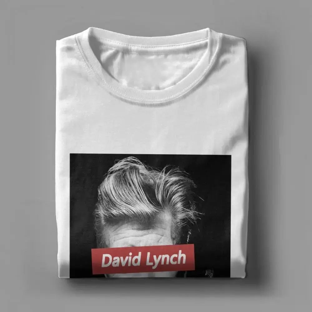 David Lynch Tshirt 80s Men's T Shirts Newest Twin Peaks Cotton Short Sleeve Tee Shirt Movie Tops Plus Size Birthday Gift T-Shirt SS69