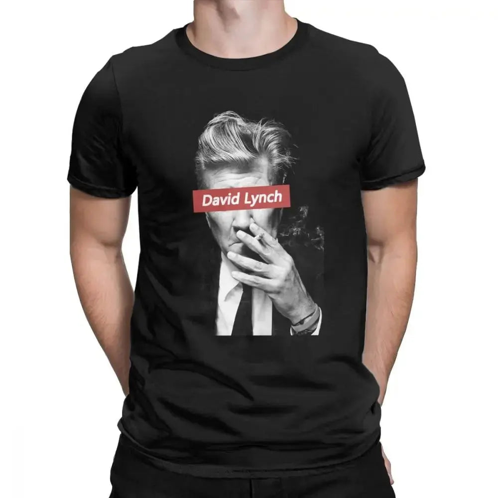 David Lynch Tshirt 80s Men's T Shirts Newest Twin Peaks Cotton Short Sleeve Tee Shirt Movie Tops Plus Size Birthday Gift T-Shirt SS69 17.69 black / XS