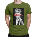 David Lynch Tshirt 80s Men's T Shirts Newest Twin Peaks Cotton Short Sleeve Tee Shirt Movie Tops Plus Size Birthday Gift T-Shirt SS69 17.69 army green / M