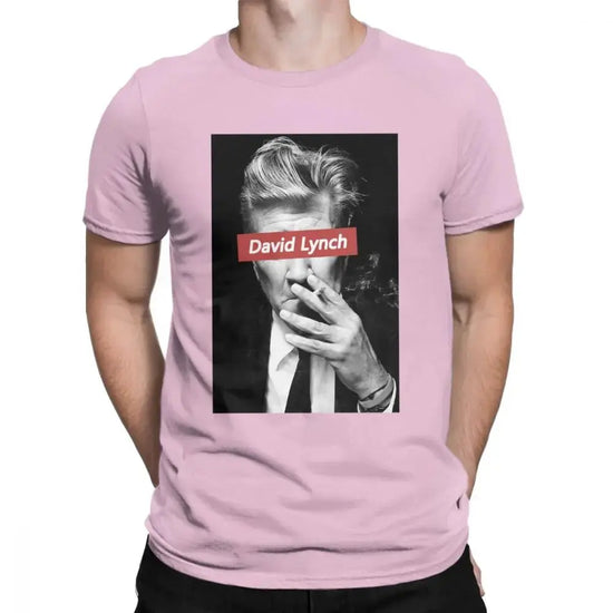 David Lynch Tshirt 80s Men's T Shirts Newest Twin Peaks Cotton Short Sleeve Tee Shirt Movie Tops Plus Size Birthday Gift T-Shirt SS69 17.69 Pink / XS