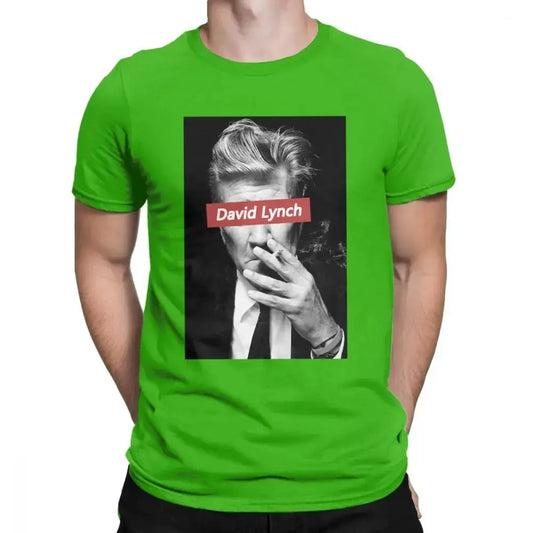 David Lynch Tshirt 80s Men's T Shirts Newest Twin Peaks Cotton Short Sleeve Tee Shirt Movie Tops Plus Size Birthday Gift T-Shirt SS69 17.69 green / S