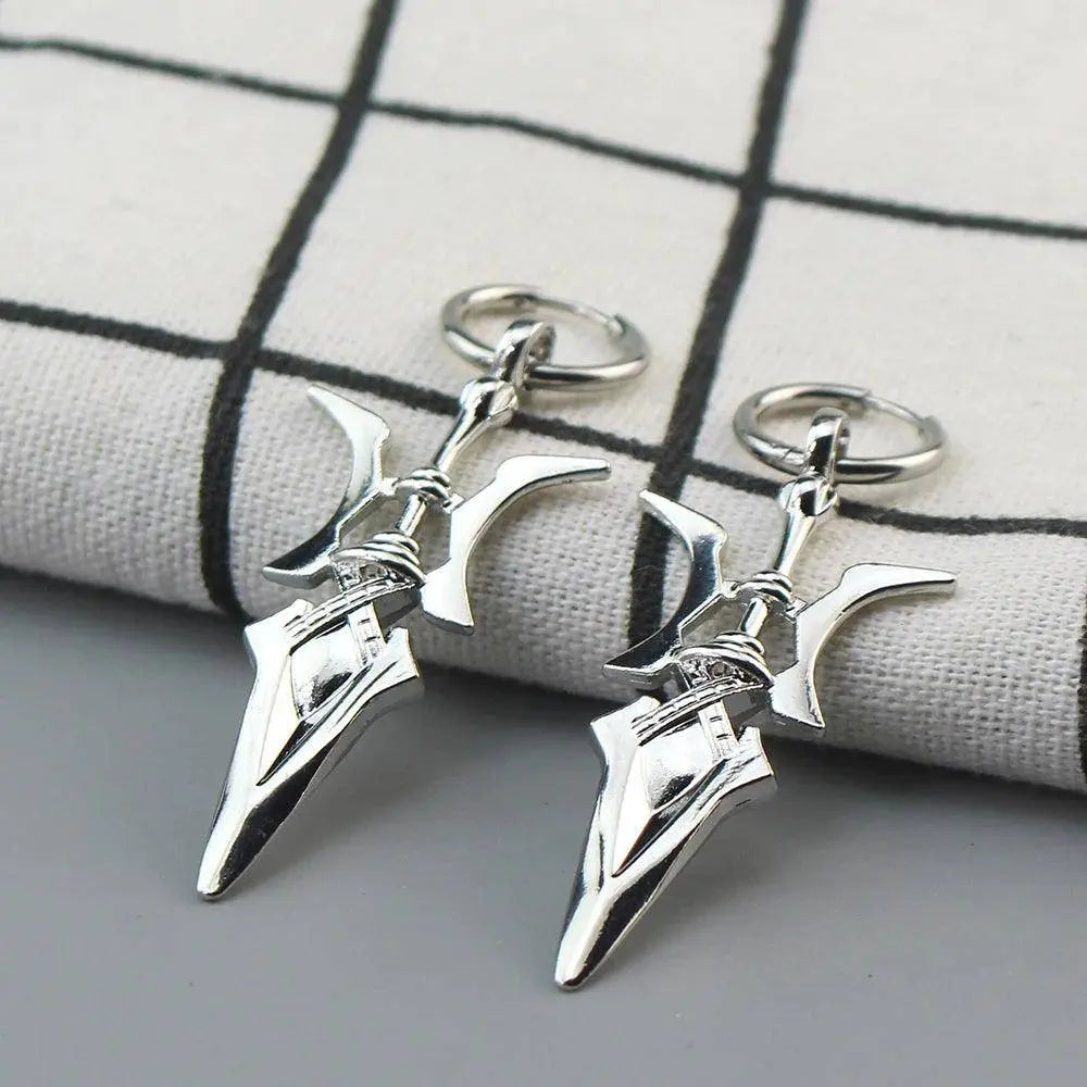 Death Note Misa Amane Cosplay Earring Halberd Drop Earrings for Girl Halloween Goth Cross Ear Clips Ear Cuffs Fashion Gift - SS69