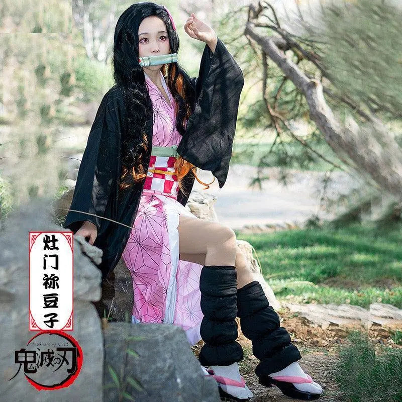 Demon Slayer Kamado Nezuko Cosplay Costume Japanese Anime Carnival Party Adult Uniform Halloween Costume - SS69
